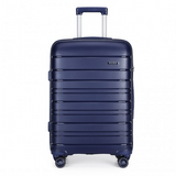 K2091L - Kono 24 Inch Multi Texture Hard Shell PP Suitcase - Classic Collection - Navy