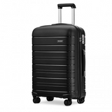 K2091L - Kono 28 Inch Multi Texture Hard Shell PP Suitcase - Classic Collection - Black