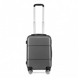 K1995L - Kono Hard Shell ABS Carry On Suitcase 20 Inch - Grey