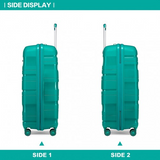 K2094L - Kono 20 Inch Lightweight Polypropylene Hard Shell Suitcase With TSA Lock - Teal