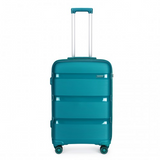 K2092L - Kono 20 Inch Bright Hard Shell PP Carry-On Suitcase In Cabin Size - Blue/Green