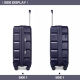 K2292L - Kono 28 Inch Lightweight Hard Shell ABS Suitcase With TSA Lock - Navy