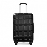 K2292L - Kono 24 Inch Lightweight Hard Shell ABS Suitcase With TSA Lock - Black