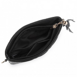 LB2247 - Miss Lulu Small PU Leather Soft Crossbody Bag - Black