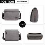 LB1925 - Kono Classic Expanding Messenger Bag - Grey