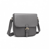 LB2003 - Miss Lulu Classic Cross Body Shoulder Bag - Grey