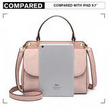 LB6871-MISS LULU STYLISH LADIES LEATHER HANDBAG SHOULDER BAG PINK