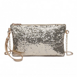 LH1765 - Miss Lulu Sequins Clutch Evening Bag Light - Gold