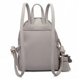 LT1705 - Miss Lulu PU Leather Look Small Fashion Backpack - Grey