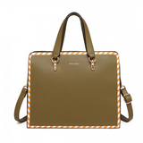 LT1953 - Miss Lulu Stripe Design Shoulder Bag - Green