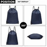 S2020 - Kono Polyester Drawstring Backpack - Navy