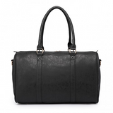 LT6638 - Miss Lulu Leather Look Maternity Changing Shoulder Bag Black