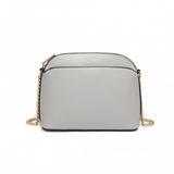 LT2101 - Miss Lulu Cross-Body Sleek Handbag - Grey