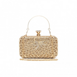 S2227 - Miss Lulu Sparkling Classical Women Clutch Purse Evening Bag - Gold