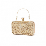 S2227 - Miss Lulu Sparkling Classical Women Clutch Purse Evening Bag - Gold