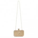 S2227 - Miss Lulu Sparkling Classical Women Clutch Purse Evening Bag - Gold