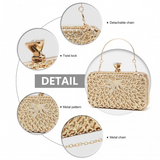 S2227 - Miss Lulu Sparkling Classical Women Clutch Purse Evening Bag - Gold