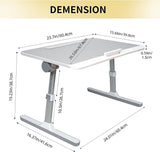 Lap board desk for bed - Lap desk with LED Light & Drawer + Use for Study - Tray lap table