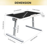 Lap board desk for bed - Lap desk with LED Light & Drawer + Use for Study - Tray lap table