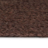 vidaXL Handmade Rug Jute Round 120 cm Brown