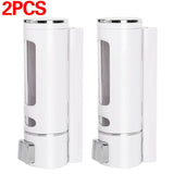 Soap Dispenser Wall Mounted Liquid Bathroom Hand Wash Home Shower Gel Shampoo