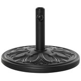 Outsunny 13kg Round Parasol Base Sun Umbrella Weight Stand Holder Patio Outdoor Garden Black