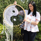 Bali Dream Catchers - Extra Large Ying Yang D: 50cm