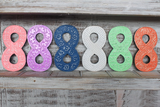 Number "8" - Assorted Colours - 15cm