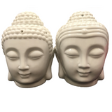 Buddah Head Oil Burner - White