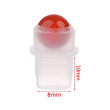 Gemstone Roller Tip for 5ml Bottle - Red Jasper