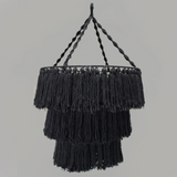 Macrame Soft Chandelier - Black