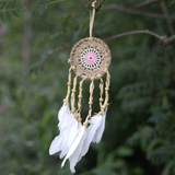 Pastel Pink Macramé Dream Catcher 9cm (asst colours)