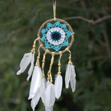 Pastel Blue Macramé Dream Catcher 12cm (asst colours)