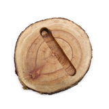 Small Log Phone Holder (slot) - Natural