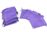 Quality Velvet Pouch - Purple 10x12cm