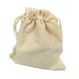 Quality Velvet Pouch - Ivory 10x12cm