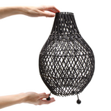 Rattan Table Lamps - Black