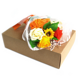 Boxed Hand Soap Flower Bouquet - Orange