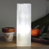 Selenite Block Lamp 25cm - Chakra Lamp