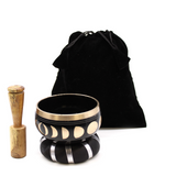 Moon Phase Singing Bowl Set- Black 10.7cm