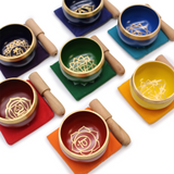 Chakra Pyramid Singing Bowl Gift Set