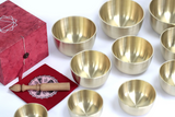 Set of 10 Singing Metal Bowls