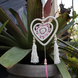 Dream Catcher - Medium Pink Heart in Heart