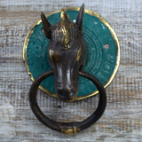 Brass Door Knocker - Horses Head