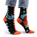 Hop Hare Bamboo Socks S/M - Blue Buddha & Lotus