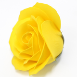 Craft Soap Flowers - Lrg Rose - Yellow