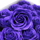 Craft Soap Flowers - Lrg Rose - Violet