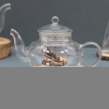 Glass Infuser Teapot - Round Pearl - 400ml