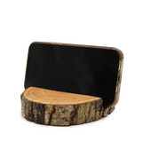 Small Log Phone Holder (full slice) - Natural