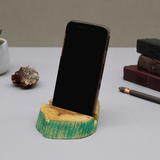 Lrg Gamal Wood Phone Holder - Greenwash